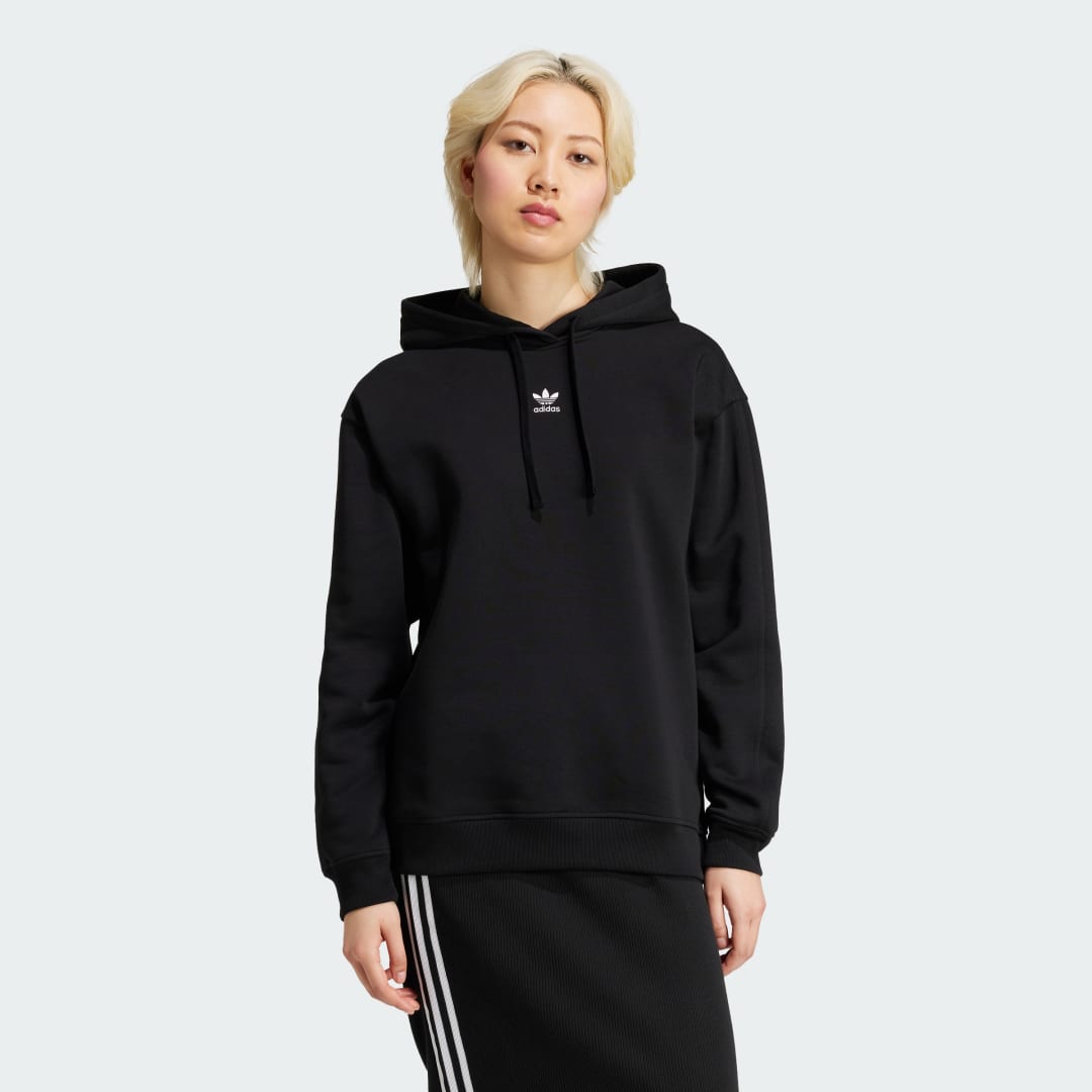 Суитчър adidas Performance Essentials Loose Fleece Hoodie Черно | IW5711, 0
