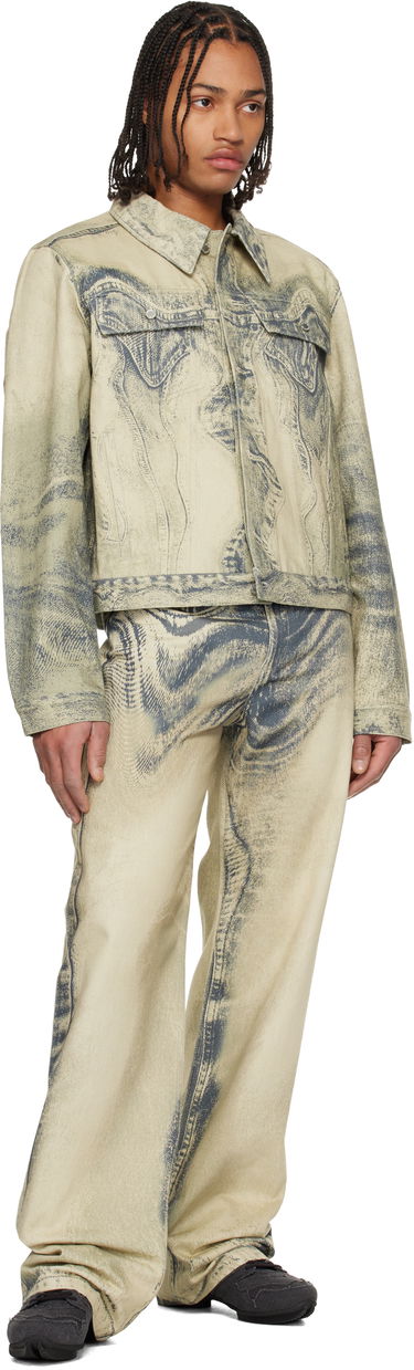 Яке Camper Distorted Print Denim Jacket Многоцветен | AU00005-011, 3