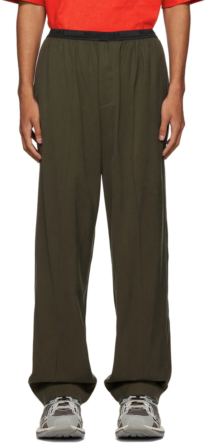 Панталони Balenciaga Elastic Trousers Зелено | 675490-TMO15-2840, 0