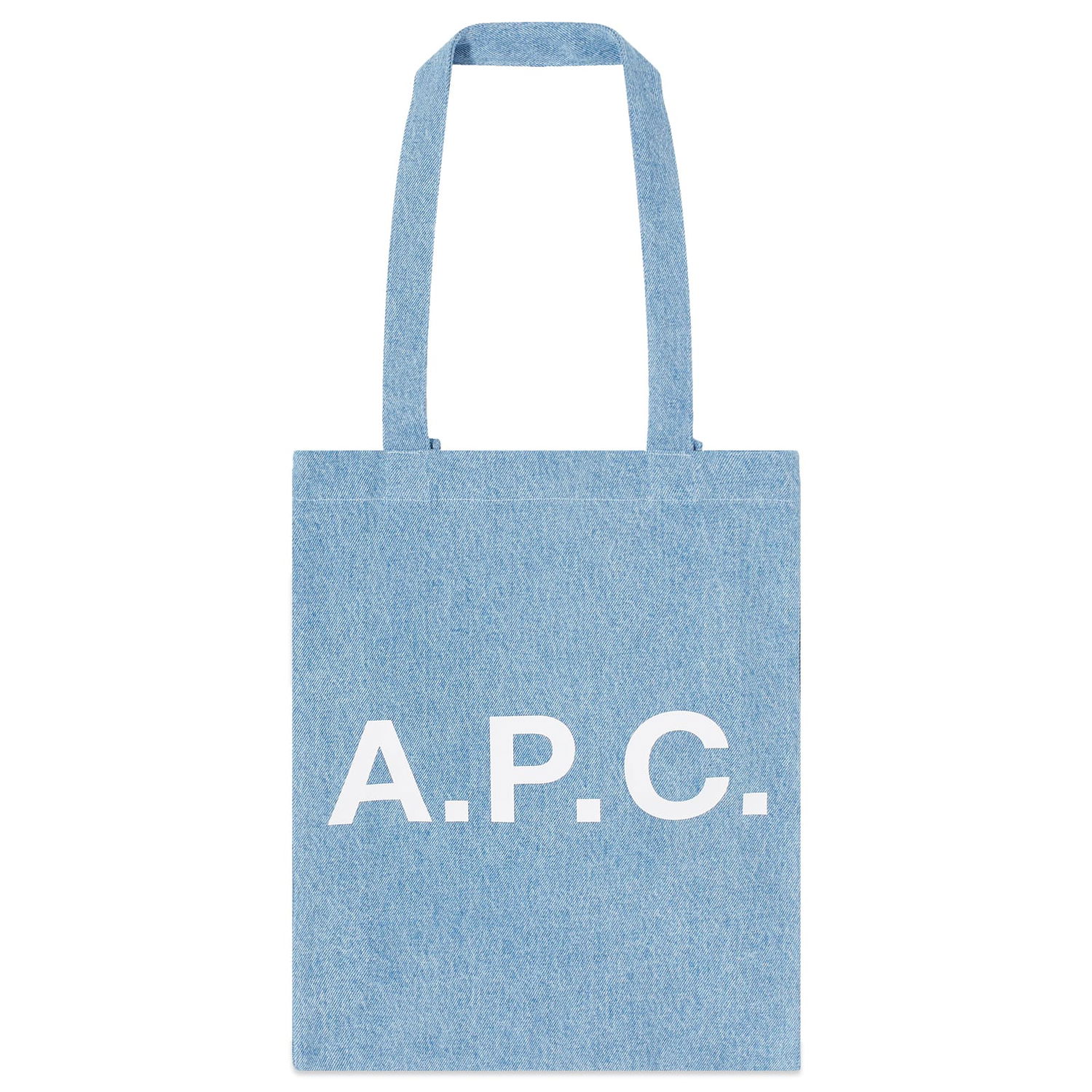 Раници и чанти A.P.C. Lou Denim Tote in Light Blue Тюркоазено | COGXL-M61442-IAB, 0