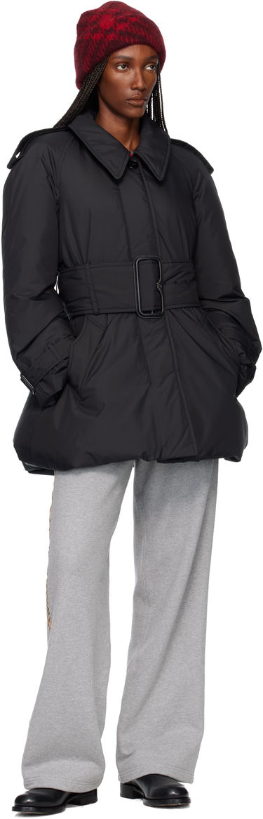 Пухо яке Burberry Belted Berryhill Padded Car Down Coat Черно | 8118455, 3