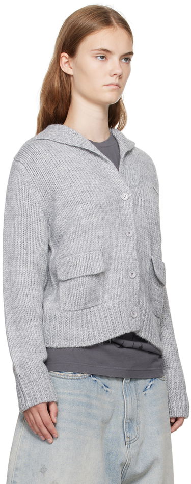 Пуловер We11done Knit Sailor Collar Cardigan Сиво | WD-KC2-24-632-W-GY, 1