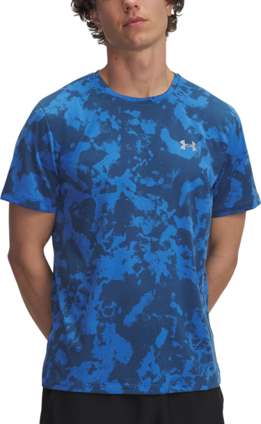 Тениска Under Armour Under Armour UA Launch Printed Short Sleeve T-Shirt Синьо | 6006110-402, 0