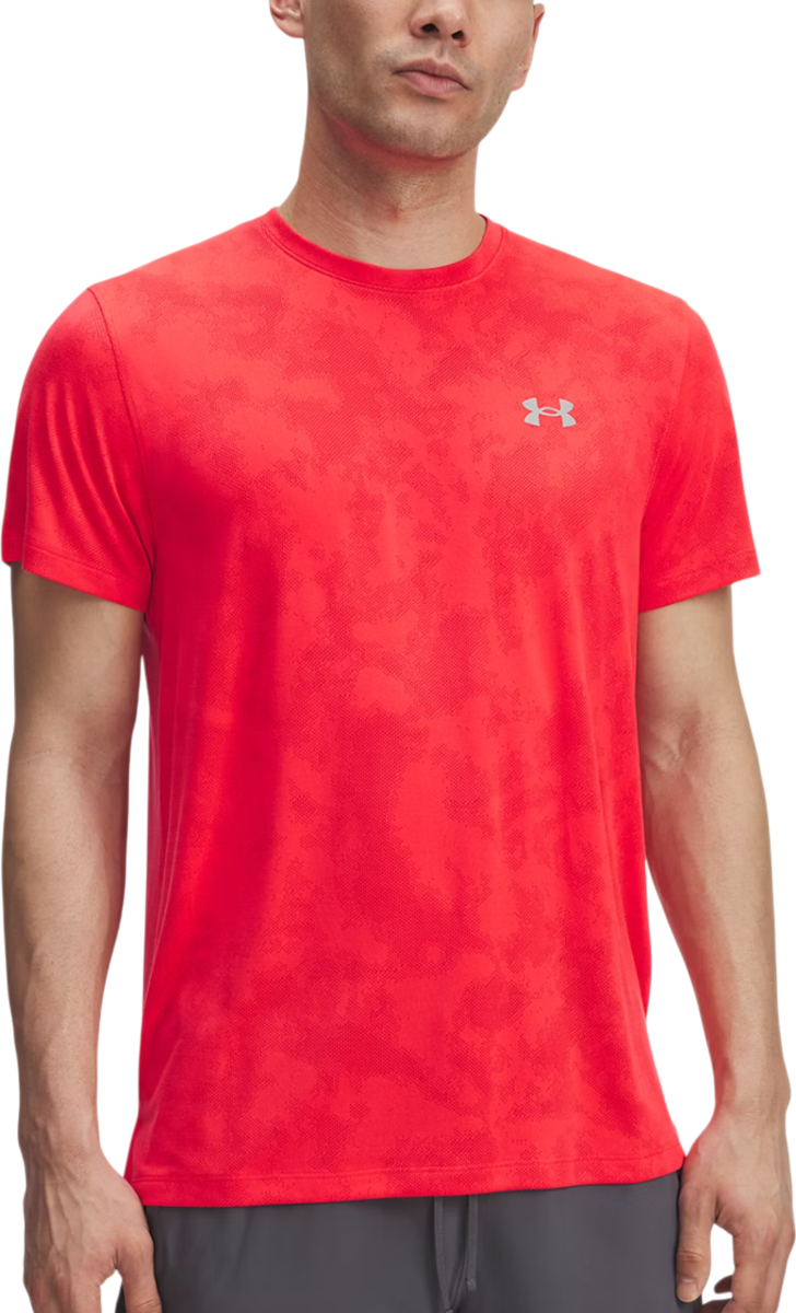 Тениска Under Armour Under Armour UA Launch Camo Short Sleeve T-Shirt Червено | 6006098-713, 0