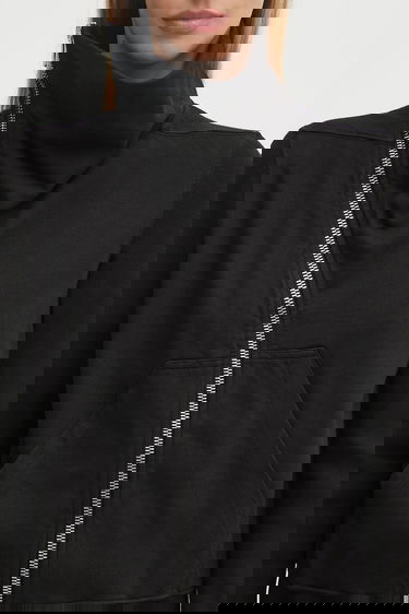Суитчър Rick Owens Rick Owens DRKSHDW Mountain Zip-Up Hoodie Черно | DS02E7239.RIG, 3