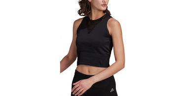 Потник adidas Originals Run Fast AEROKNIT Crop Tank Top Черно | h57772, 1