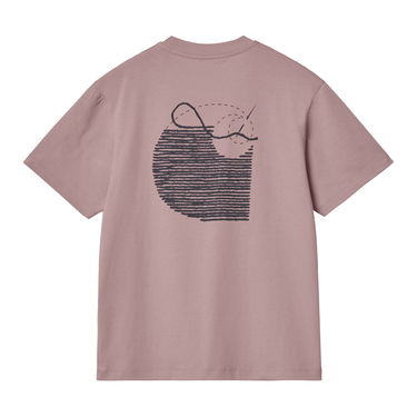 Тениска Carhartt WIP Stitch T-Shirt Розово | I033189_27W_XX, 2