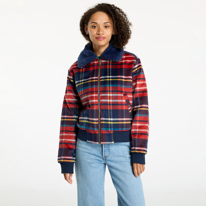 Яке Wrangler Aviator Jacket Red Tartan Червено | 112356508