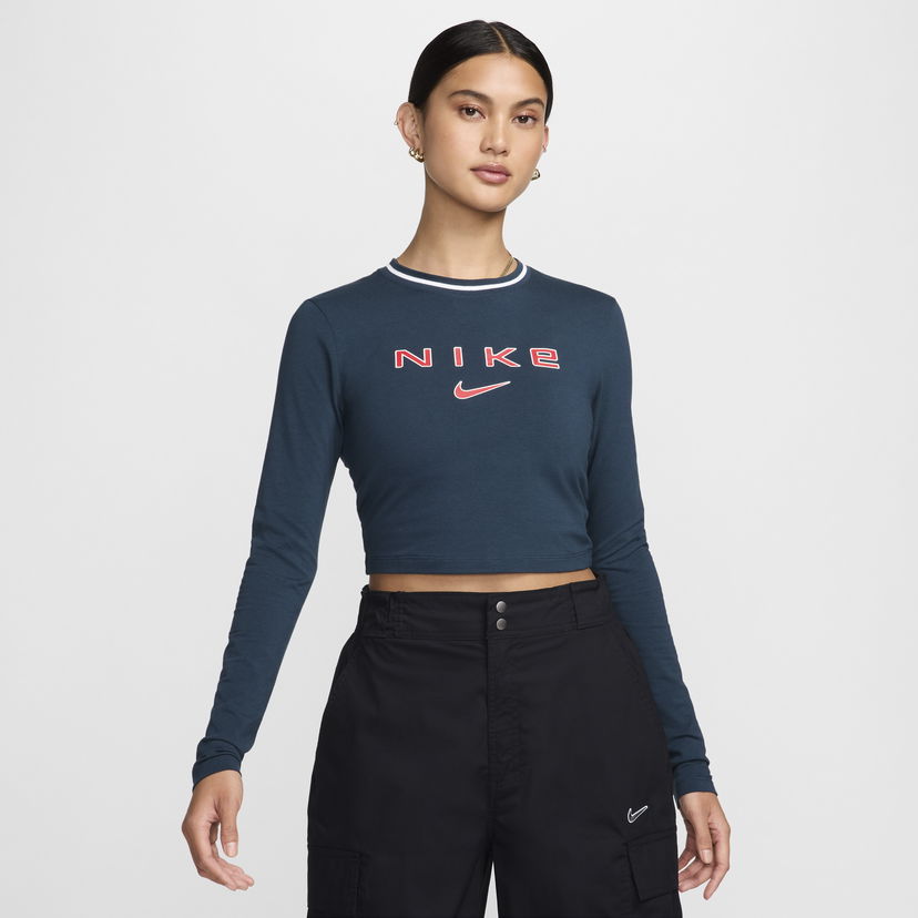 Тениска Nike Sportswear Chill Knit Тъмно синьо | FZ2858-478