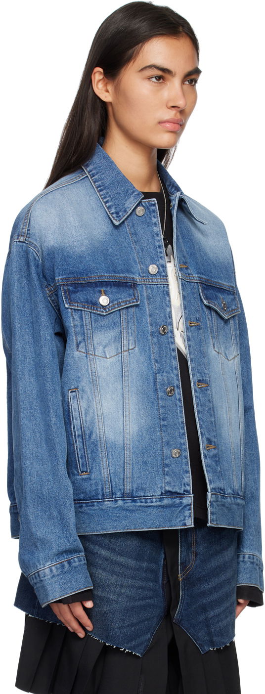 Яке We11done Printed Denim Jacket Синьо | WD-DJ1-23-915-U-BL, 1