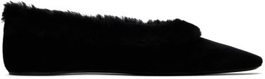 Облекло TOTEME TOTEME Fleece Edge Velvet Ballerina Flats Черно | 251-WAS0183-FB0361, 0