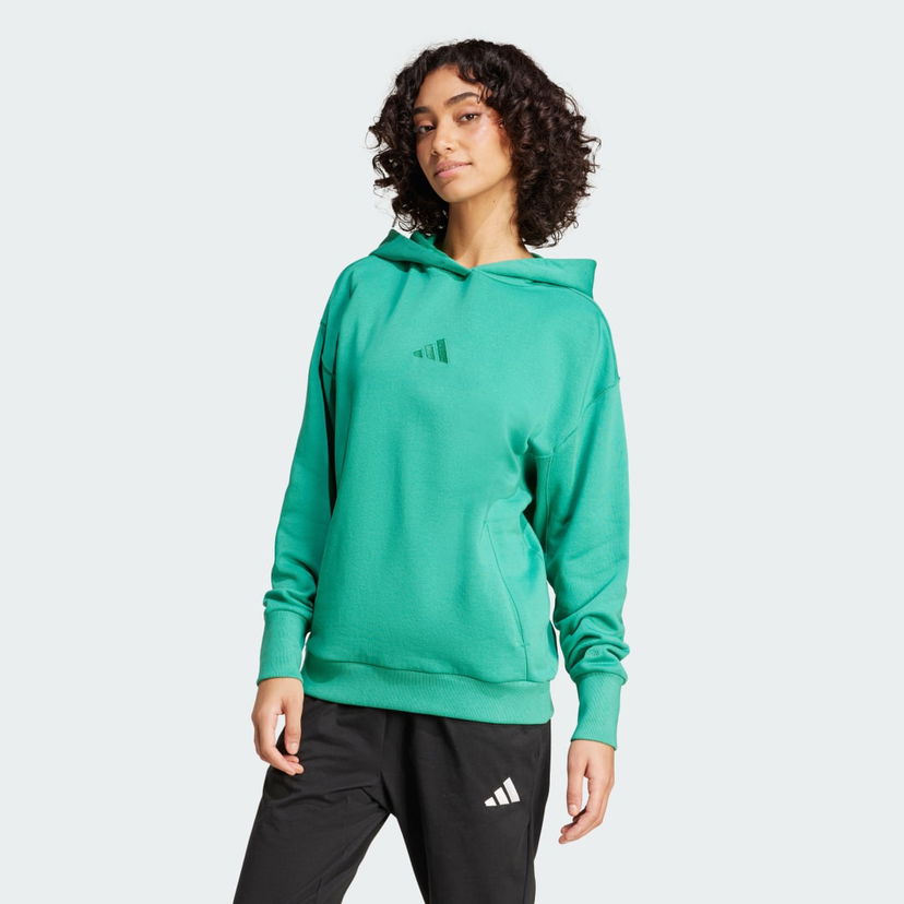 Суитчър adidas Performance ALL SZN French Terry Loose Hoodie Зелено | JD4719