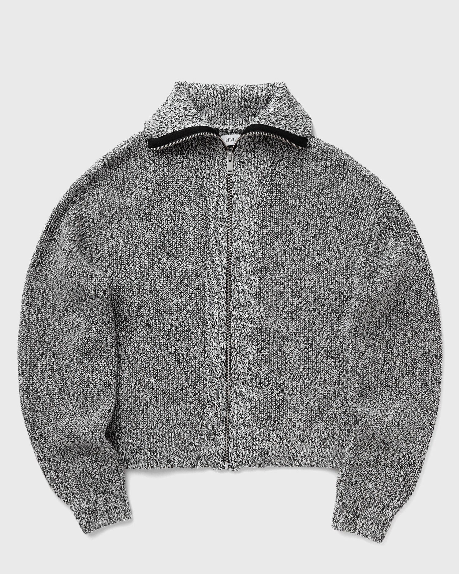 Пуловер envii Envii Washington Long Sleeve Cardigan, Size L Сиво | E23500024-BLACK_SPECKLE, 0
