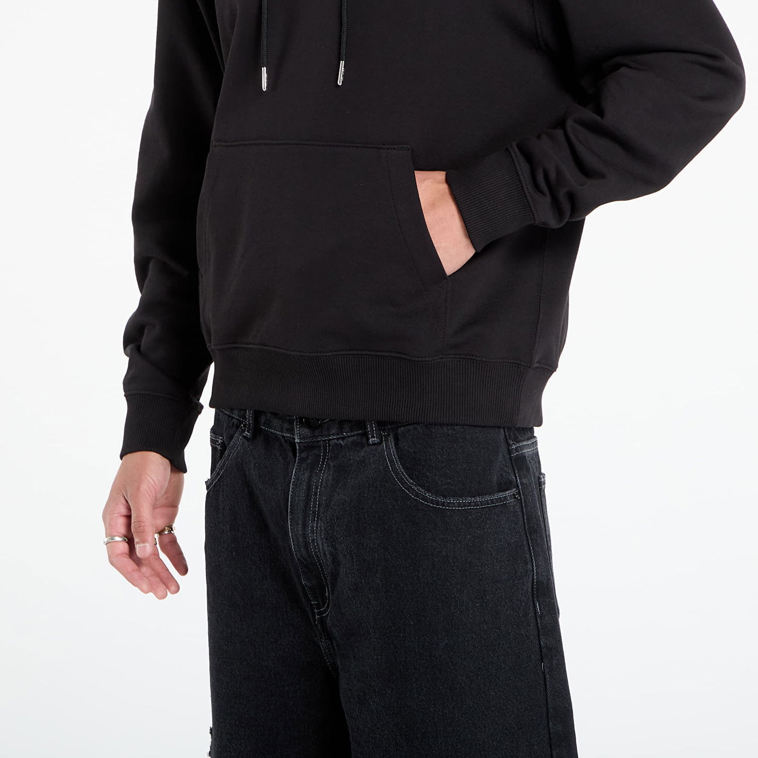 Суитчър CALVIN KLEIN Calvin Klein Jeans Men's Terry Hoodie Черно | LV04RD258G UB1, 1