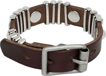 Гривна OUR LEGACY Our Legacy Wave Leather Bracelet Кафяво | A2258WBB, 2