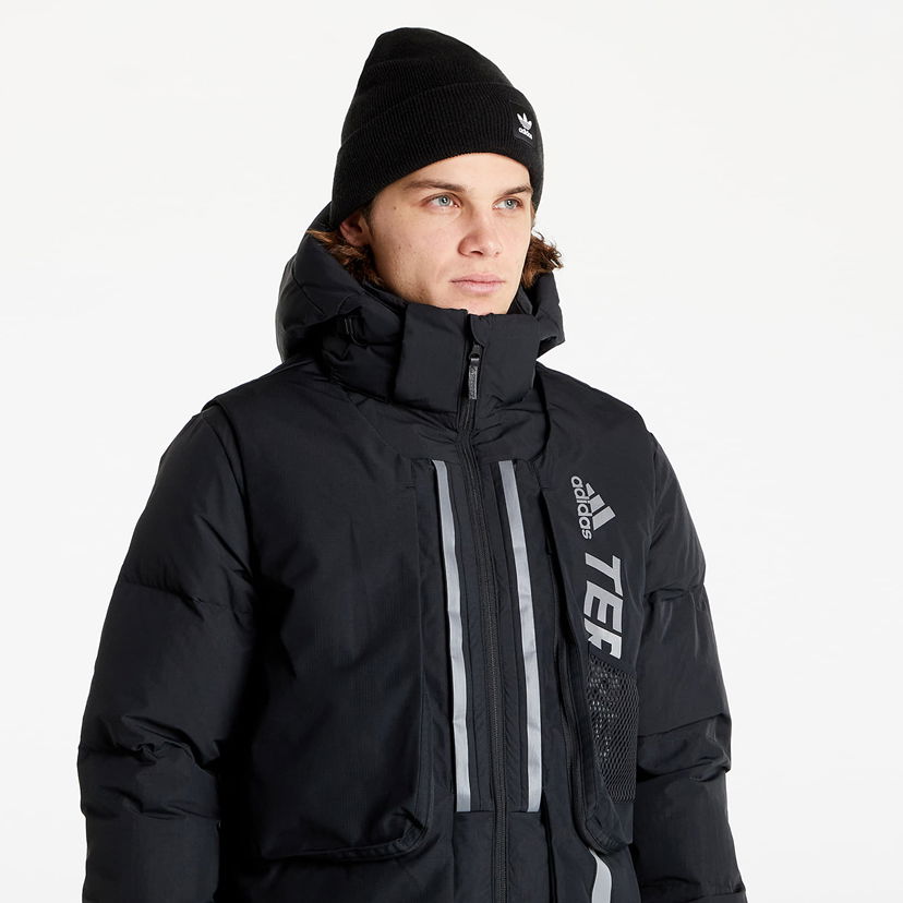 Парка adidas Performance Long Down Jacket Черно | H13853