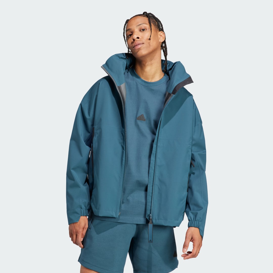 Ветровка adidas Originals MYSHELTER RAIN.RDY Тюркоазено | HZ5701, 1
