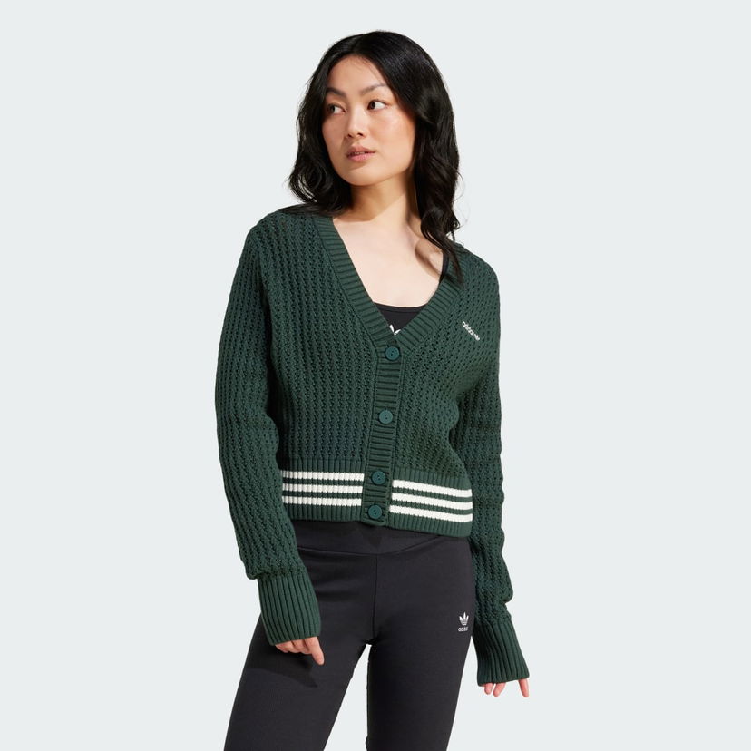 Пуловер adidas Performance Knit Cardigan Зелено | IX1046