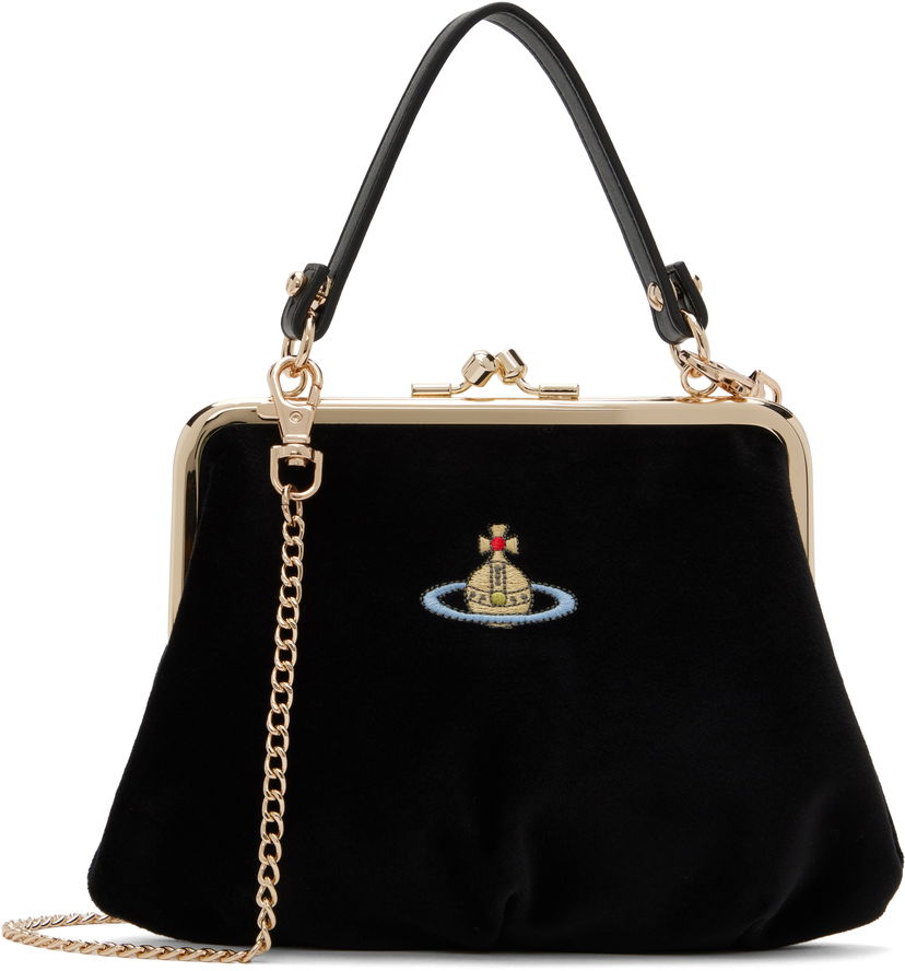 Дамска чанта Vivienne Westwood Granny Frame Bag Черно | 4B01000BW-W00ZL-