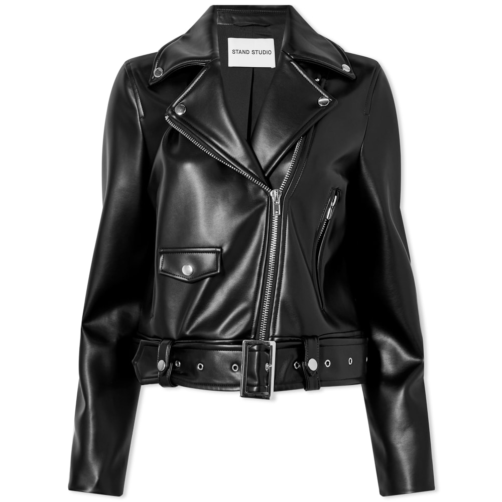 Яке STAND STUDIO Esmeralda Faux Leather Biker Jacket Черно | 61422-8880, 0