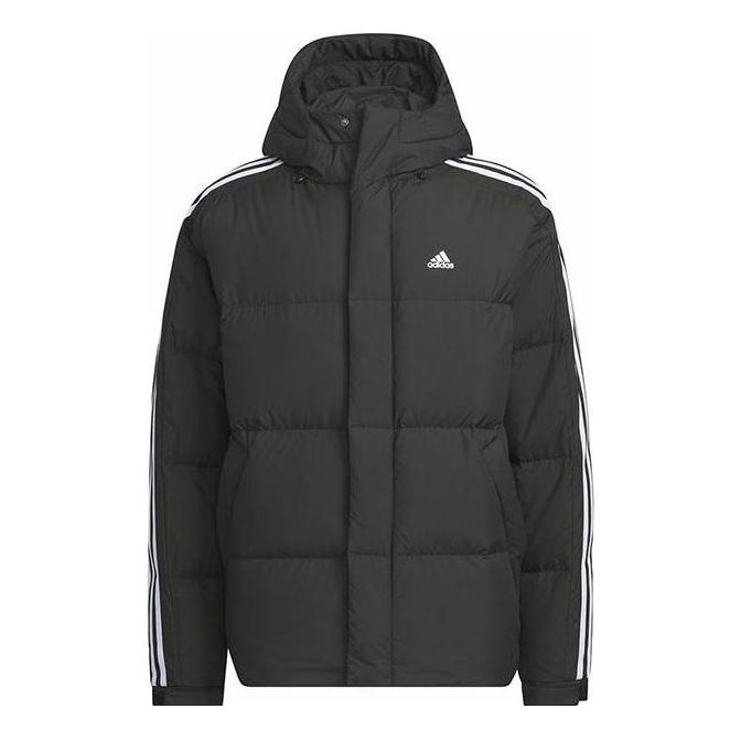 Пухо яке adidas Originals Three Stripes Puffer Down Jacket Черно | IT8732