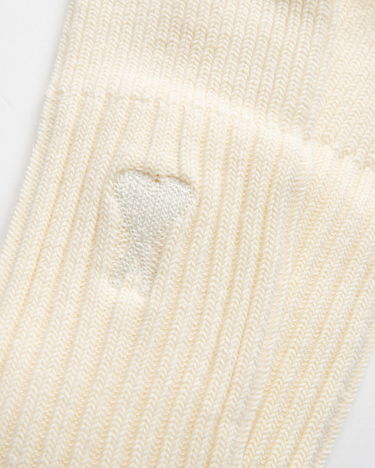 Чорапи AMI AMI Paris ADC Two Tone Ribbed Socks EU 43-46 Бяло | USC022.379-635, 1