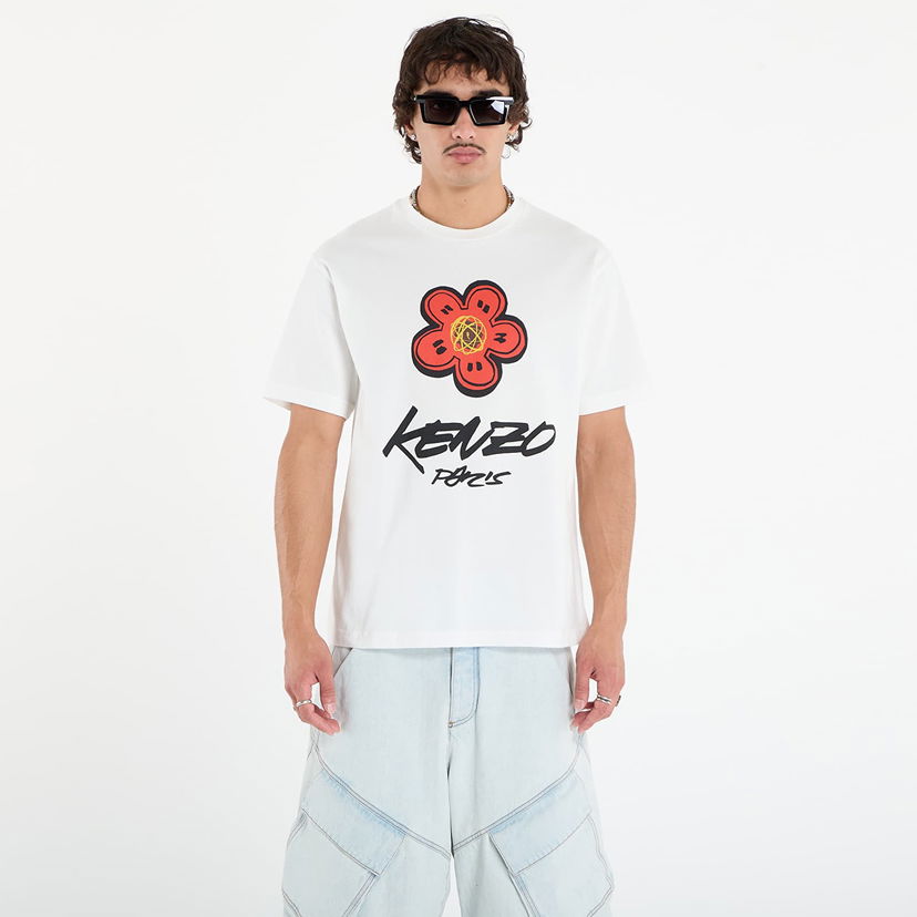 Тениска KENZO KENZO x FUTURA 2000 T-Shirt Бяло | FF65TS2654SG.02