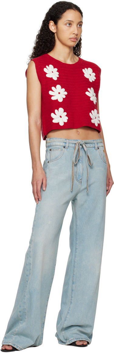 Дънки MSGM MSGM Wide-Leg Jeans Синьо | 3841MDP234L 257275, 3