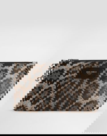 Чанта за пътуване Dolce & Gabbana Dolce & Gabbana Calfskin Leopard Print Toiletry Bag Многоцветен | BP3343A6519HY13M, 0