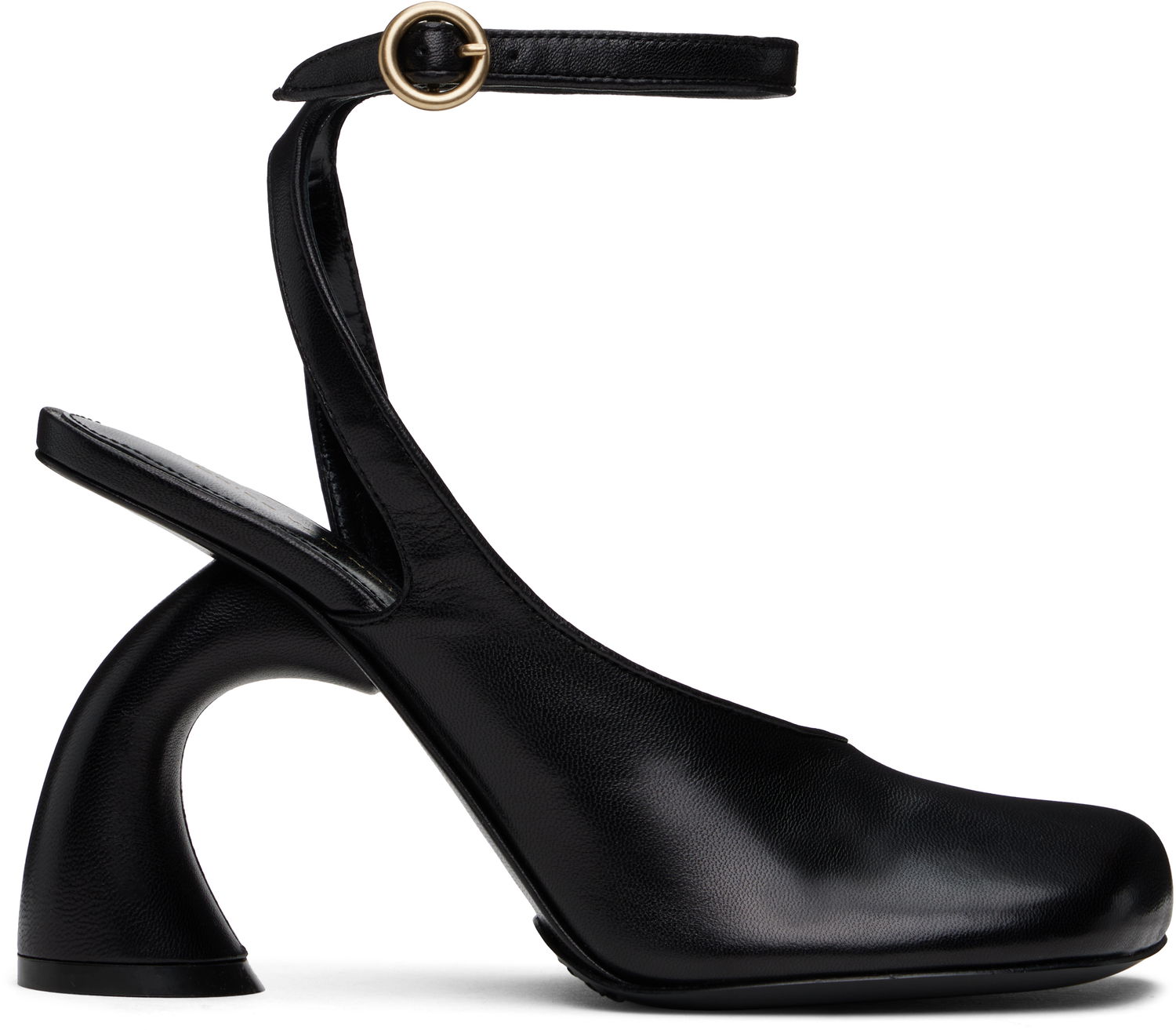Кецове и обувки Dries Van Noten Dries Van Noten Asymmetric Slingback Heels Черно | WS251-676-150, 0
