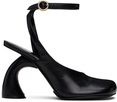 Кецове и обувки Dries Van Noten Dries Van Noten Asymmetric Slingback Heels Черно | WS251-676-150, 0