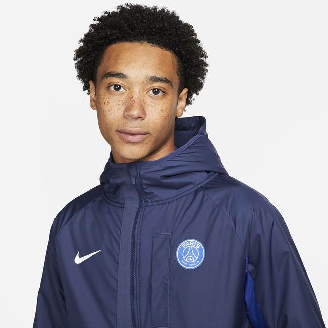 Ветровка Nike Paris Saint-Germain AWF  Winterized Full-Zip Football Jacket Синьо | DN3113-410, 1
