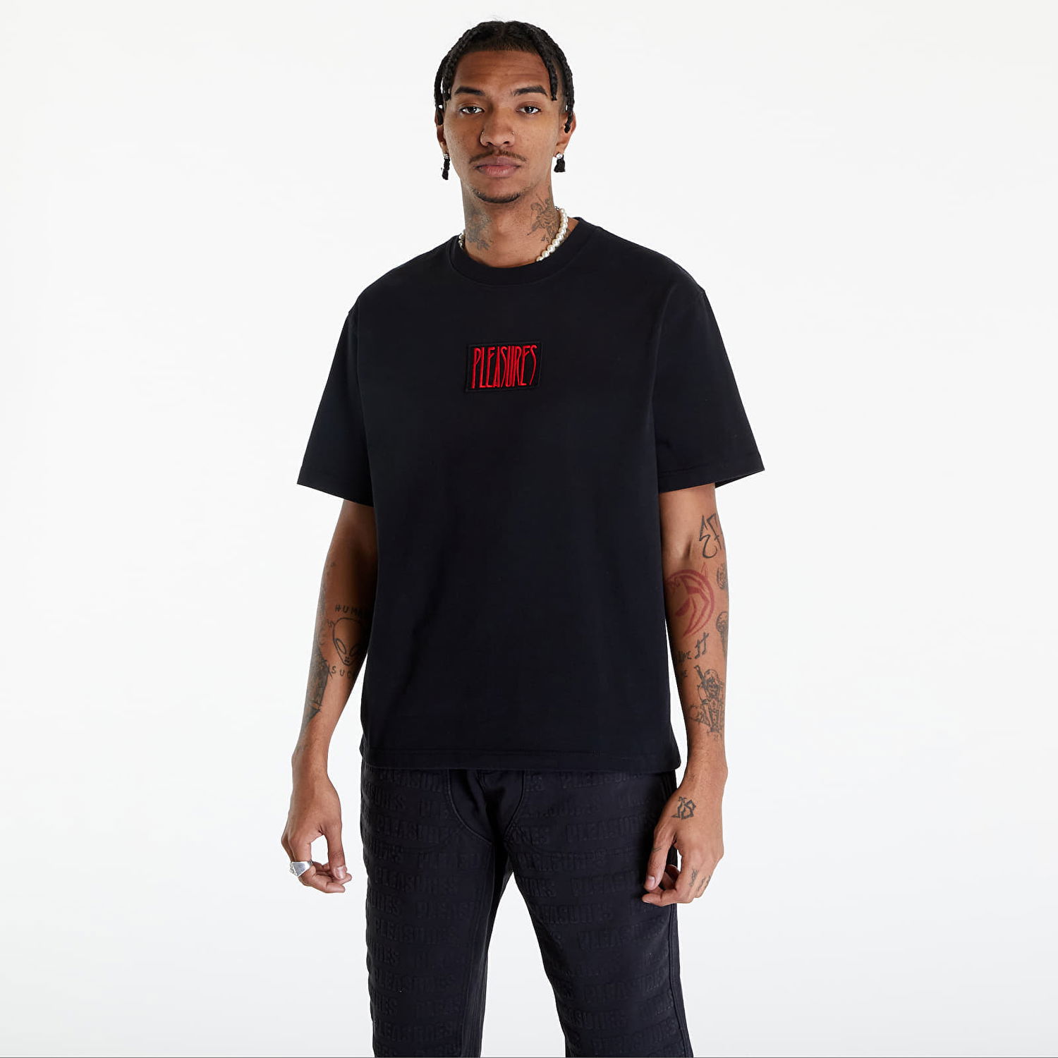 Тениска Pleasures Appreciation Heavyweight T-Shirt Черно | P24SP043 BLACK, 0
