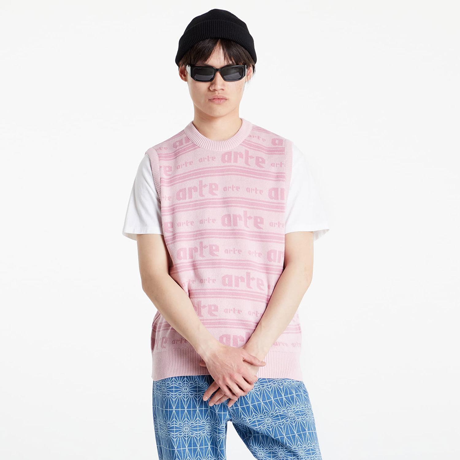 Пуловер Arte Antwerp Karl Allover Knit Розово | SS22-051K, 0