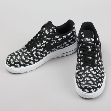 Кецове и обувки Nike Air Force 1 Low '07 ''All Over Logo Black'' QS Черно | AH8462-001, 2