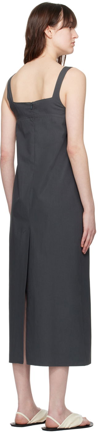 Pокля Loulou de Saison Loulou de Saison Makeen Midi Dress Сиво | MAKEEN, 2