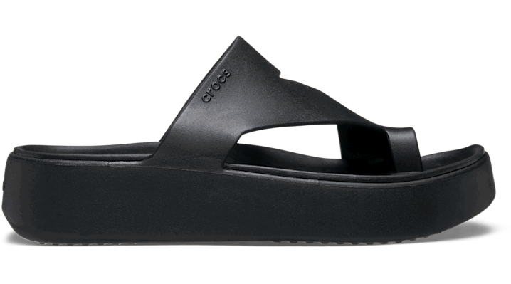 Кецове и обувки Crocs Platform Toe Loop Sandals Черно | 210834-001