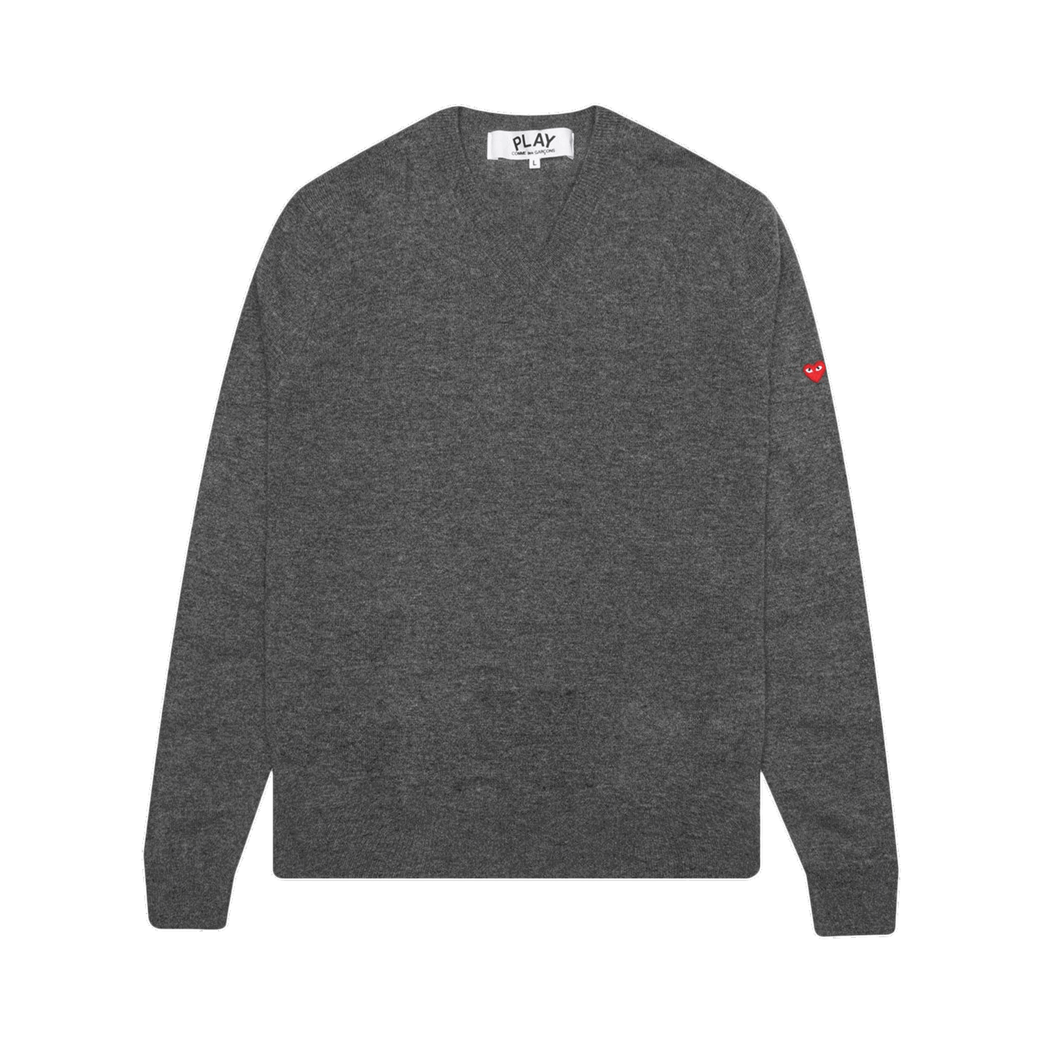 Пуловер Comme des Garçons PLAY Small Heart Crewneck Сиво | AZ N040 051 3, 0