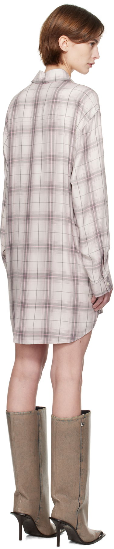 Риза Diesel Diesel D-Dalis-Q1 Plaid Minidress Бежово | A16836 0HQAN, 2