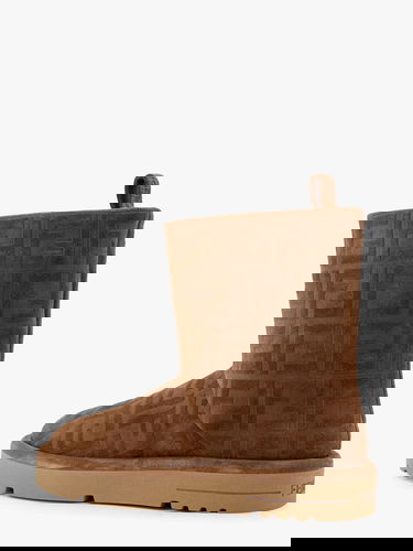 Кецове и обувки FENDI Suede Ankle Boots Кафяво | 8T8606ASA1F0C23, 3