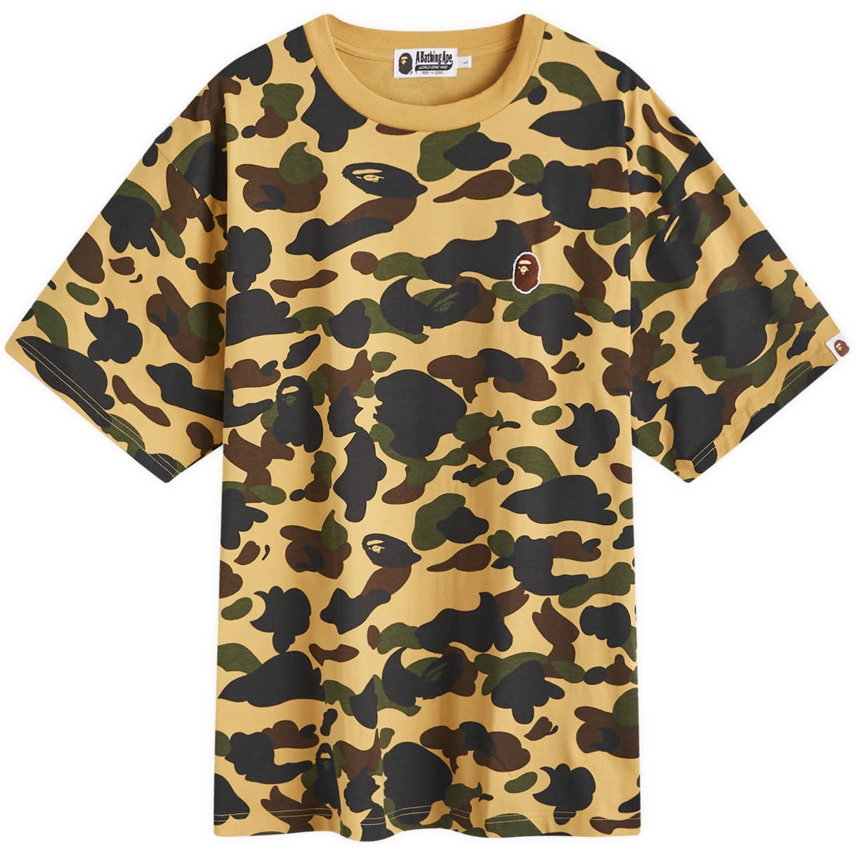 Тениска BAPE A Bathing Ape 1st Camo One Point T-Shirt Жълто | 001CSK301006M-YLW, 0