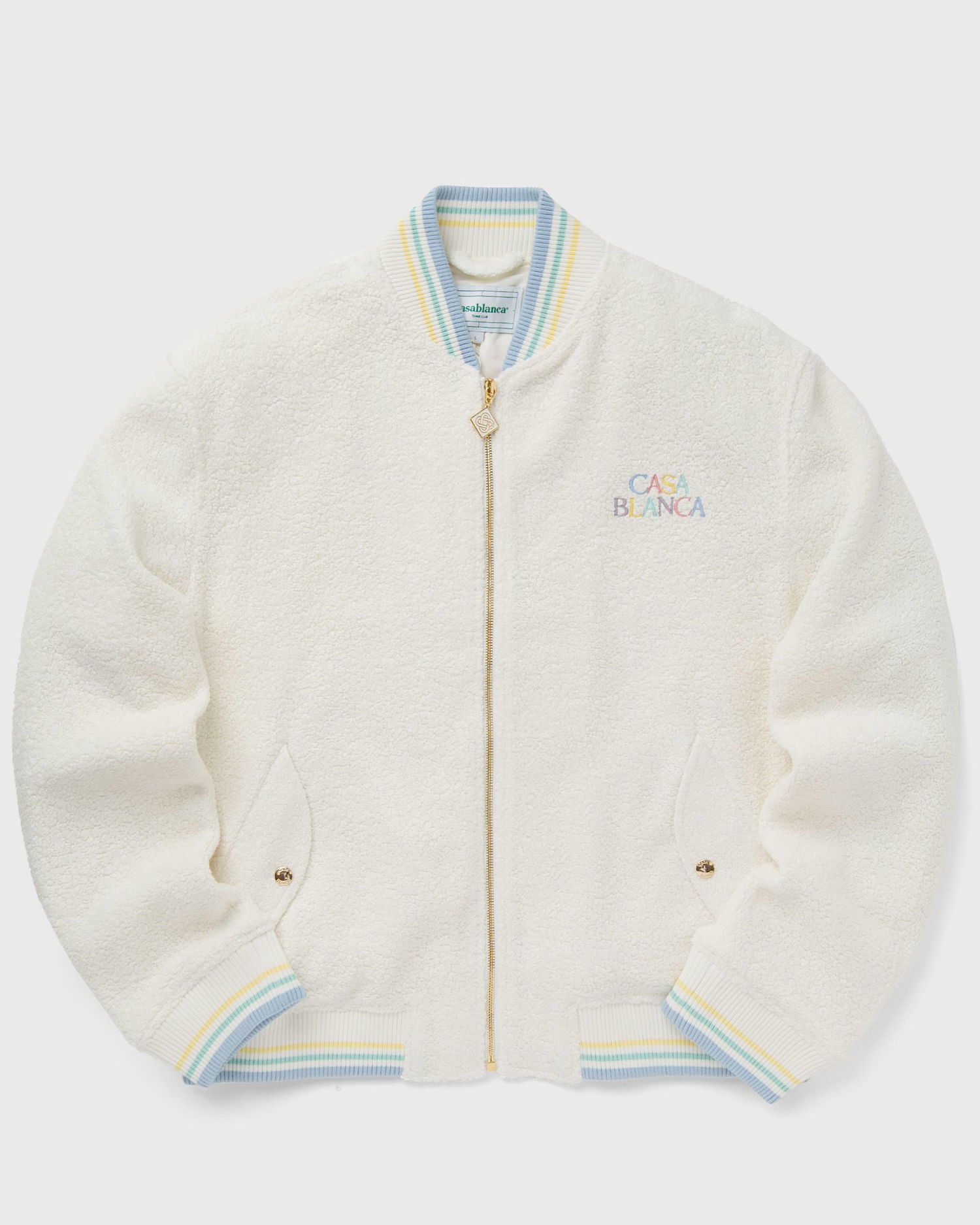 Яке бомбър Casablanca MAISON PASTELLE EMBROIDERED BOMBER JACKET Бежово | MPF24-OT-102-01, 0