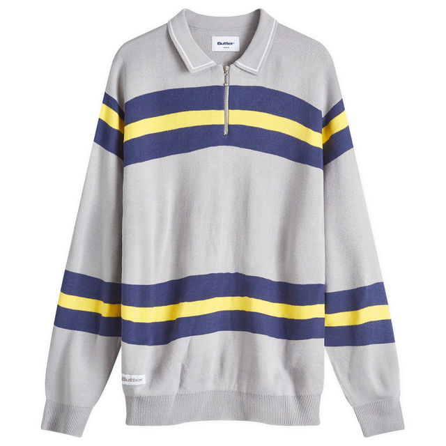 Striped Polo Knit Jumper