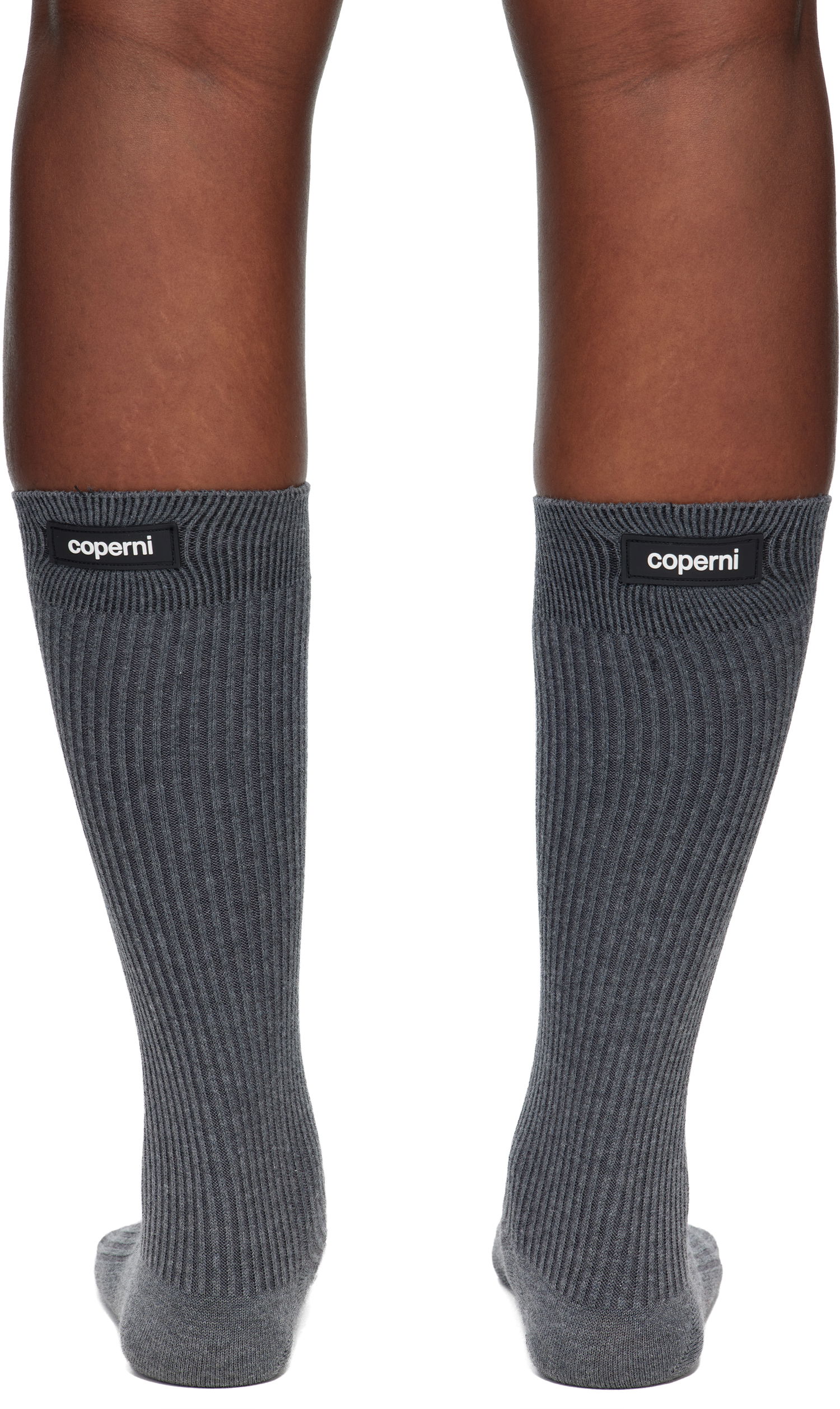 Чорапи Coperni Ribbed Knit Socks Сиво | COPSA15F5087, 1