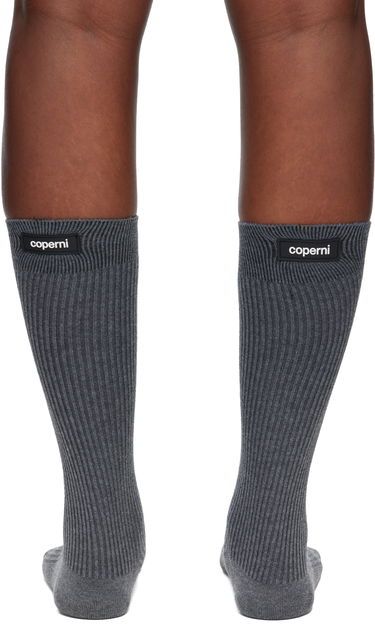 Чорапи Coperni Ribbed Knit Socks Сиво | COPSA15F5087, 1