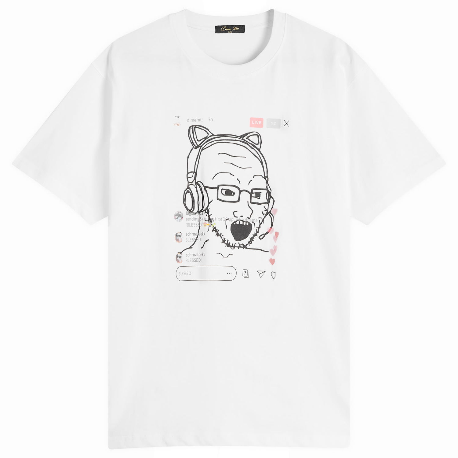Тениска Dime Dime Live Graphic T-Shirt, Size Large Бяло | DIMEFA2566WHT, 1