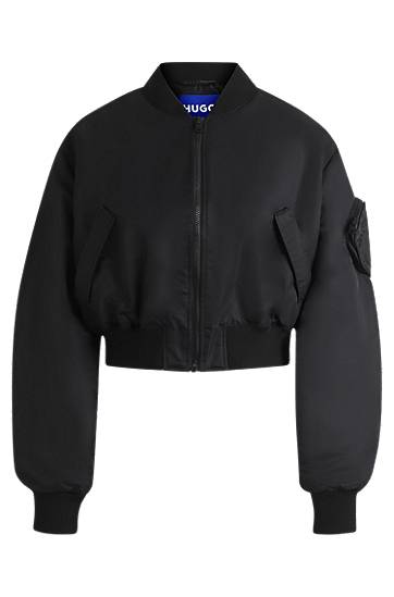 Яке бомбър BOSS HUGO Water-Repellent Bomber Jacket with Pocket Черно | 50542360, 0