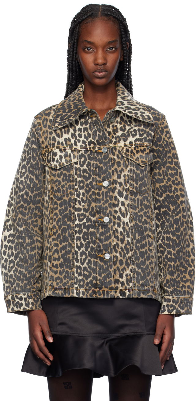 Leopard Print Denim