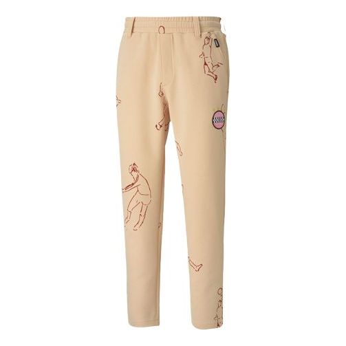 Спортни панталони Puma Puma x KS Tailored Knit Pants Бежово | 598437-12