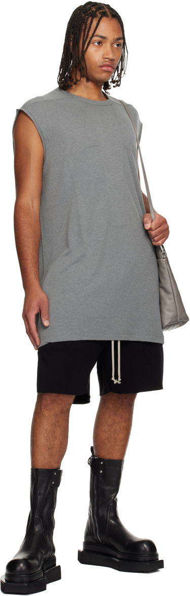 Потник Rick Owens Concordians Splintered Tarp Paneled Sleeveless T-shirt Сиво | RU02E1168 JR, 3